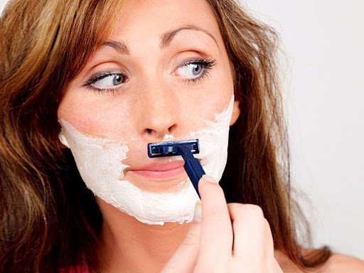 laser upper lip hair removal preparation
