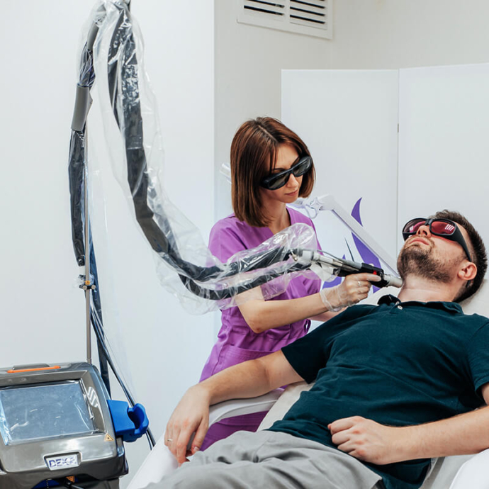 depilacja laserowa brody u mężczyzn