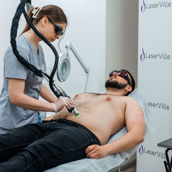 лазерна епіляція чоловіків по всьому тілу фото