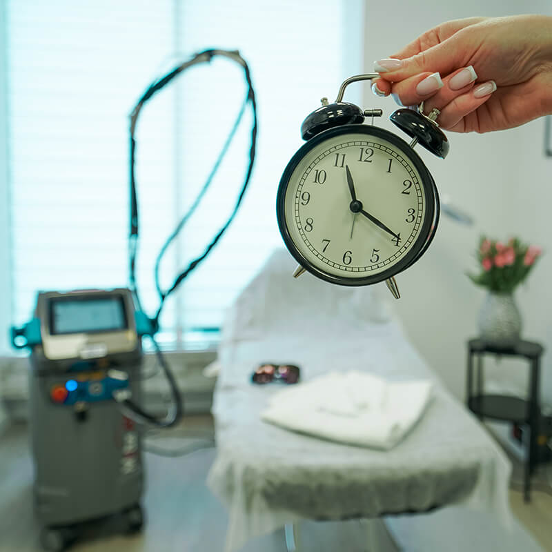 czas trwania kursu depilacji laserowej