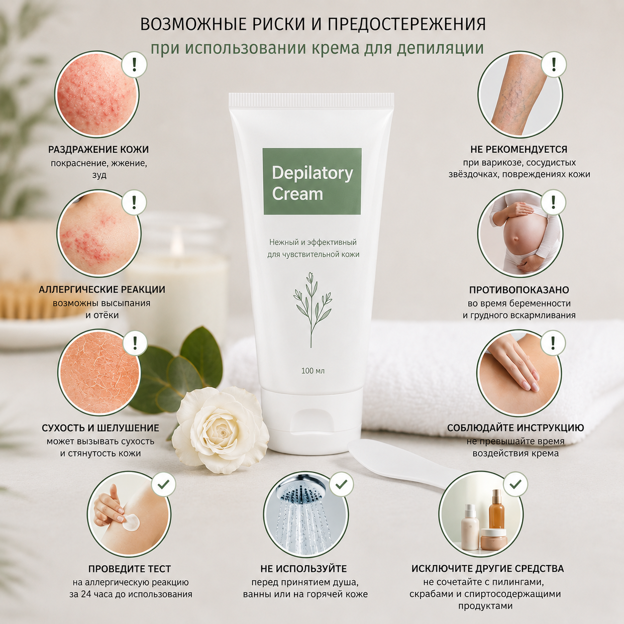 3.1 Hair removal with cream