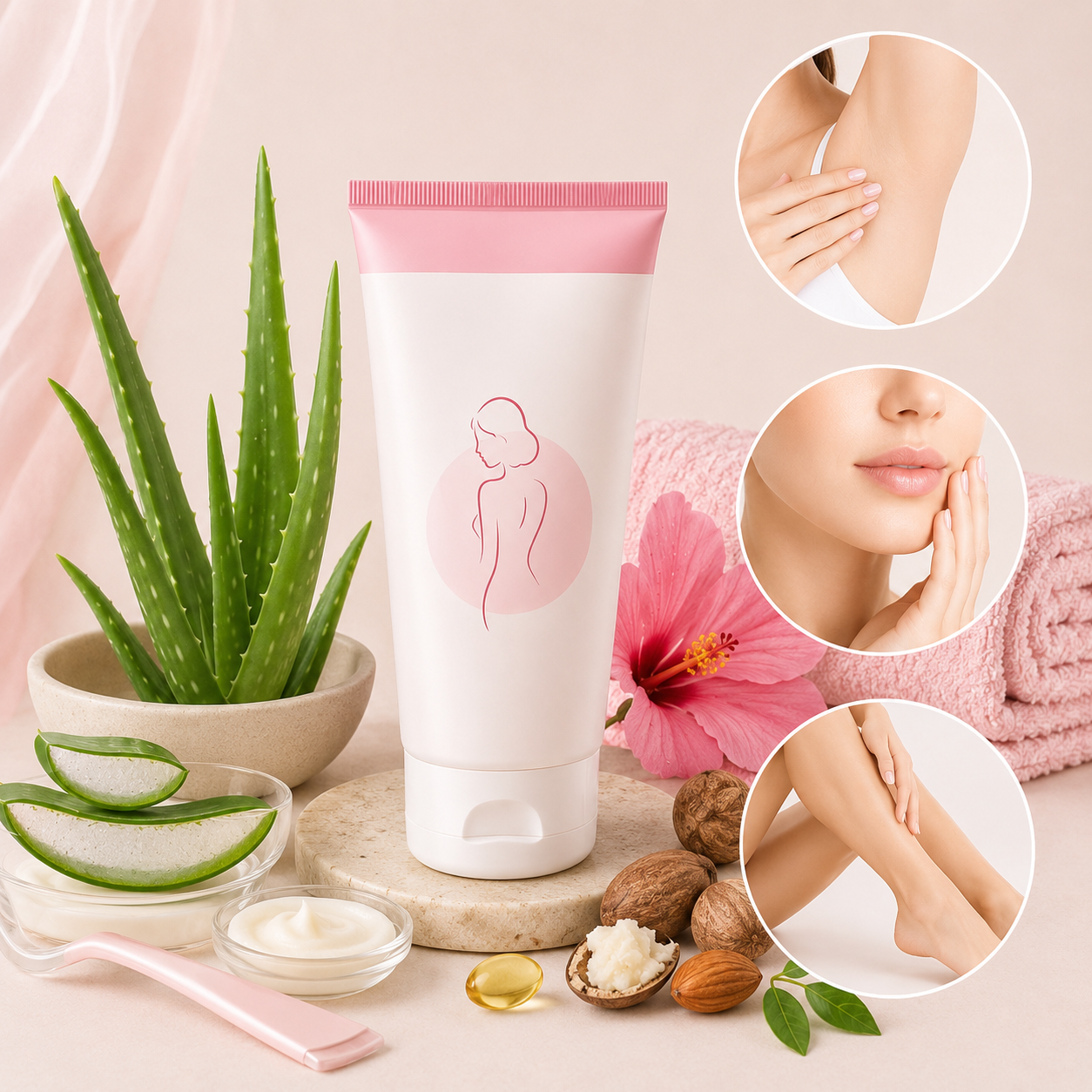 3 Hair removal with cream